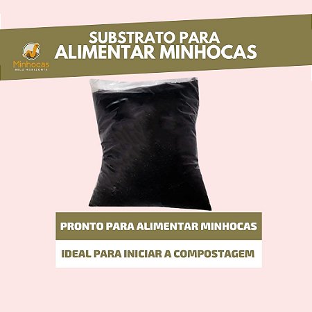Substrato (CAMA) para Minhocas 5 kg