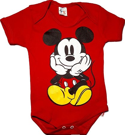 Body Bebê Menino Mickey