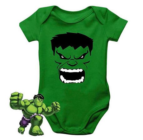 Body Bebê Menino Hulk