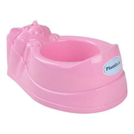 Troninho Assento Baby Azul Plastibrasil Rosa