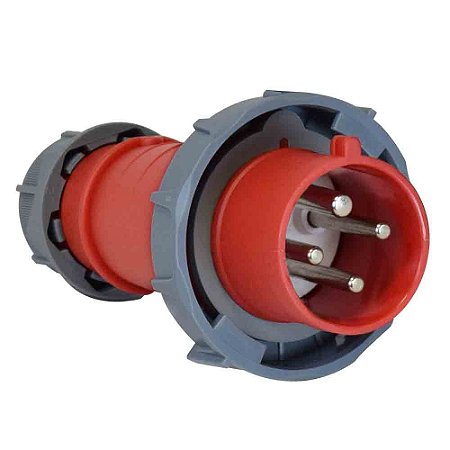 PLUGUE INDUSTRIAL 3P+T 32A 380/415V 6H VERMELHO IP67 - G4276W PSMR