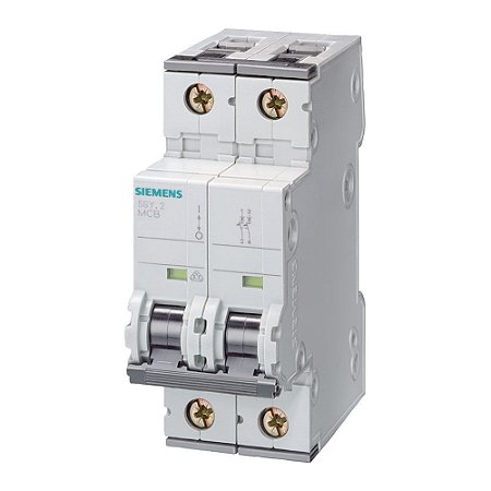 MINI DISJUNTOR 5SY4 BIPOLAR 4A 10KA - 5SY42047 SIEMENS