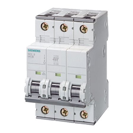 MINI DISJUNTOR 5SY8 TRIPOLAR 20A 25KA - 5SY83207 SIEMENS