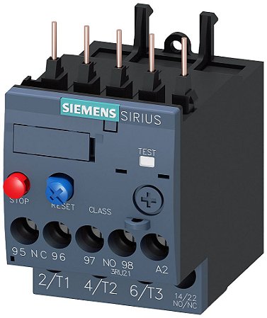 RELE DE SOBRECARGA TÉRMICO 1,4 - 2A - 3RU21161BB0 SIEMENS