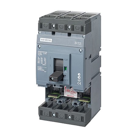 DISJUNTOR CAIXA MOLDADA 3VT2 TRIPOLAR 250A 36KA 415VCA SEM DISPARADOR - 3VT27252AA360AA0 SIEMENS