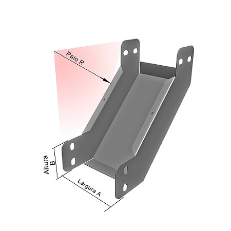 CURVA VERT. INT. LISA "U" PG 90° 200 X 100MM