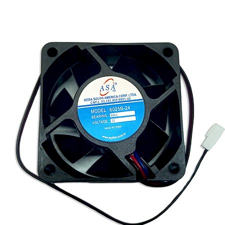 MICROVENTILADOR AXIAL IND. NYLON QUAD.  24VCC   60 X   60 X   25MM