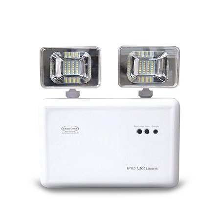 LUMINARIA EMERGENCIA 48 LEDS 2 X 5W C/BATERIA 1200LM IP65