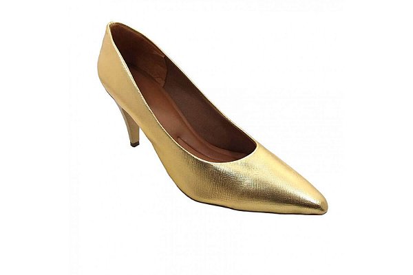 Scarpin Especial - Confort Dourado - Olivia Souliers - Sapatos de Moda  Feminina