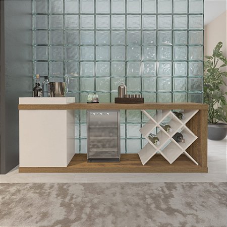 Rack Bar Madrid Pinho/ Off White