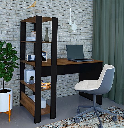 Escrivaninha Match Pinho / Preto