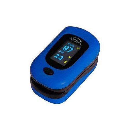 Oximetro De Pulso Dedo Adulto Led Azul Mobil