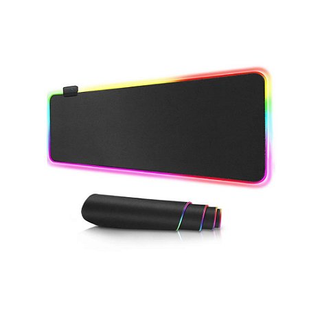 Mousepad Gamer EXBOM RGB 80x30cm MP-LED3080 - 12505