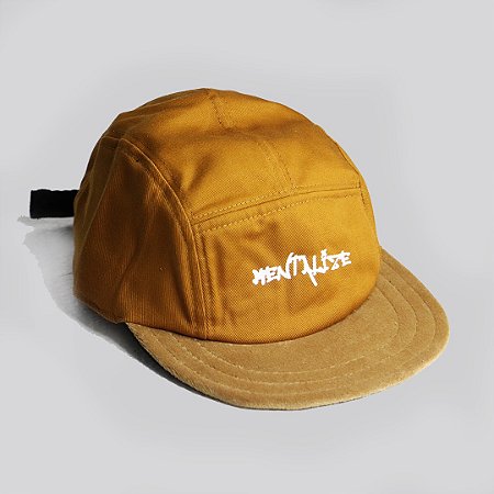 BONÉ FIVE PANEL MENTALIZE - COR CARAMELO ABA CAMURÇA