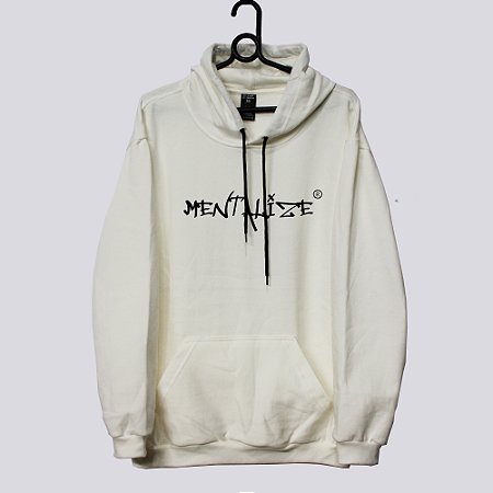 MOLETOM CANGURU OFF WHITE MENTALIZE