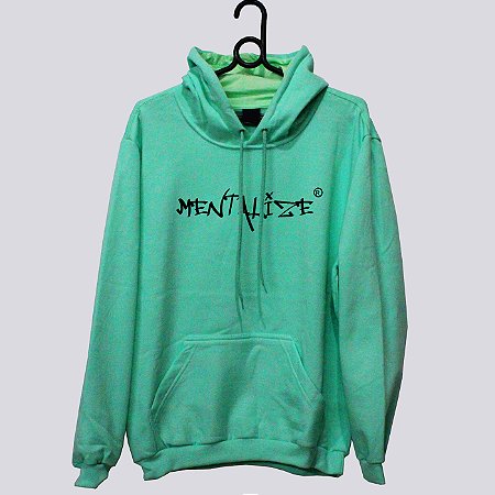 MOLETOM CANGURU VERDE ÁGUA MENTALIZE