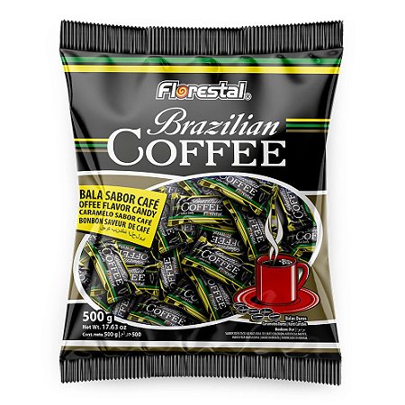 Pacote Balas Dura de Café Brazilian Coffe Florestal 500g