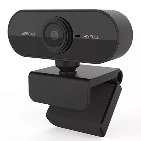 Webcam Full HD 1080 USB com Microfone Embutido