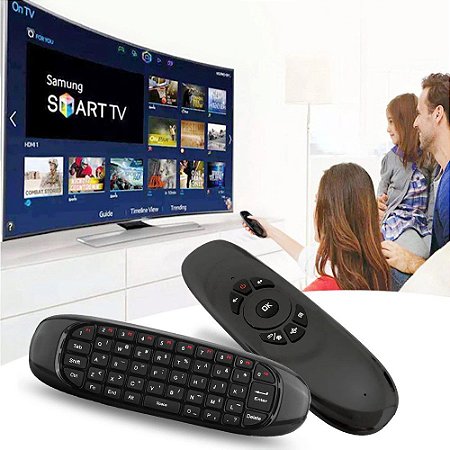 Controle Remoto Air Mouse TV Box Mini Teclado Universal Smar