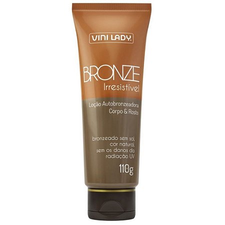 Loção Autobronzeadora Melhor Bronze Irresistível Vini Lady 110 g