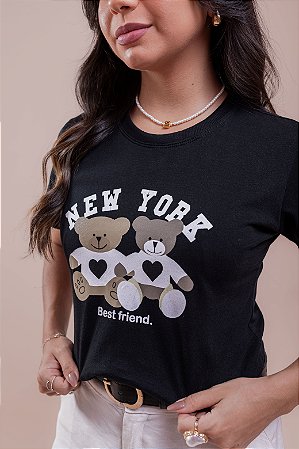 TSHIRT NEW YORK - PRETO