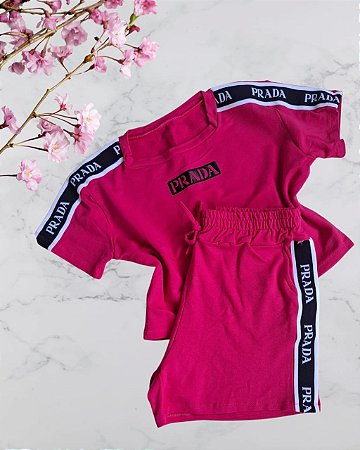 CONJUNTO GRINGA  PRADA COR PINK