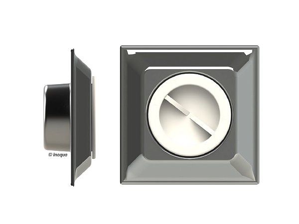 Dispositivo de Aspiracao Square Inox 60mm - Inaqua