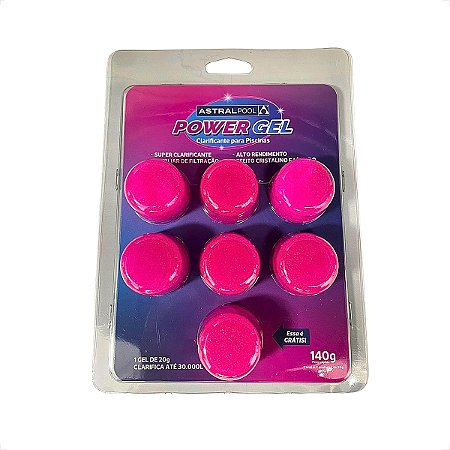 Power Gel 140G Blister C/ 7 Pastilhas 20 G - Fluidra