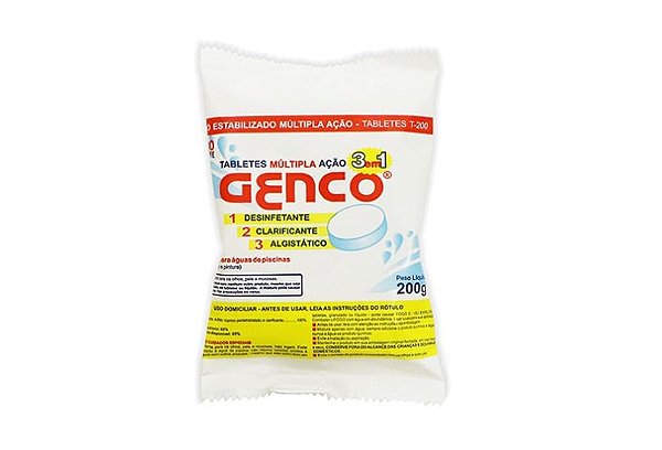 Pastilha de Cloro 3 em 1 - Genco