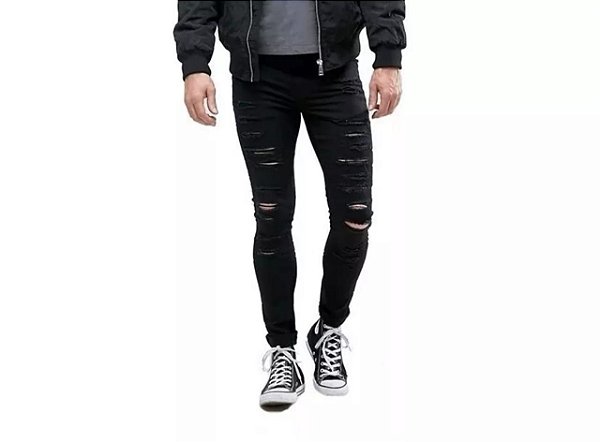 Calça Jeans Masculina Preta Rasgado Hotsell, 60% OFF | oldetownecutlery.com