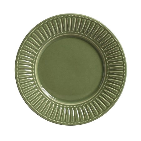 Conjunto 6 Pratos Sobremesa Daisy Verde Salvia - Porto Brasil