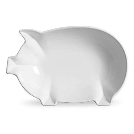 Tigela Grande Branco Pig - Scalla