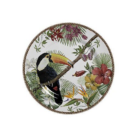 Conjunto 6 Pratos Sobremesa Tropicos - Alleanza