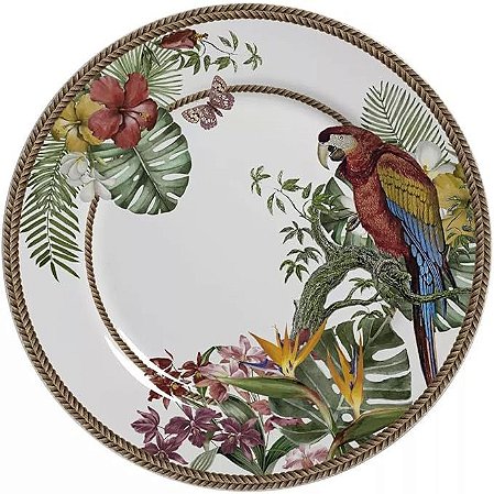 Conjunto 6 Pratos Rasos Tropicos - Alleanza