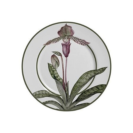 Conjunto 6 Pratos Sobremesa Orquideas - Alleanza