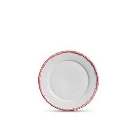 Conjunto 6 Pratos Sobremesa Bambu Flat Rosa - Scalla