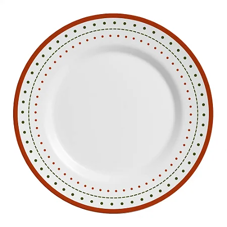 Conjunto 6 Pratos Rasos Chistmas Dots - Alleanza