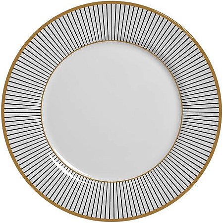 Conjunto de 6 Pratos Rasos Ritz Preto - Alleanza