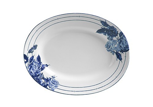 Travessa Grande Arara Floral Azul - Scalla