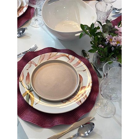 Conjunto 6 Pratos Sobremesa Rose Gold - Scalla