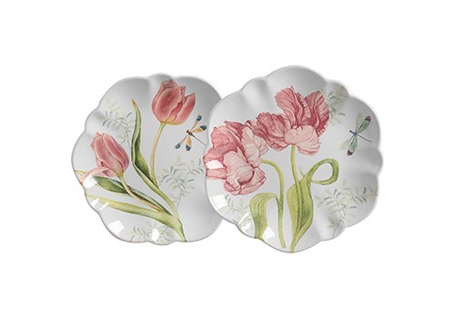 Conjunto 6 Pratos Rasos Jardim Encantado - Scalla