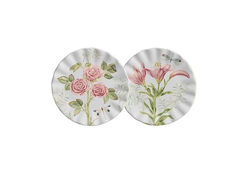 Conjunto 6 Pratos Sobremesa Jardim Encantado - Scalla