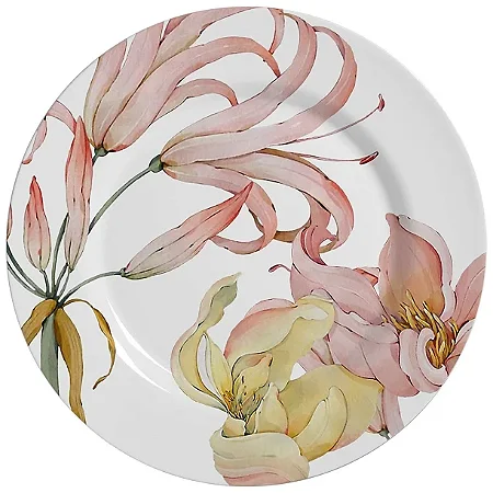 Conjunto 6 Pratos Raso Floral Helvetia - Alleanza