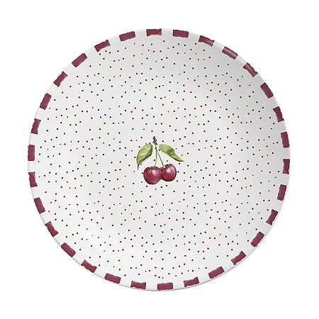 Conjunto 6 Pratos Raso Coup Amarena Cereja - Alleanza