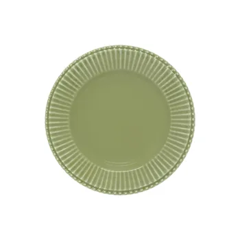 Conjunto 6 Pratos Sobremesa Frisada Verde Cristina - Scalla
