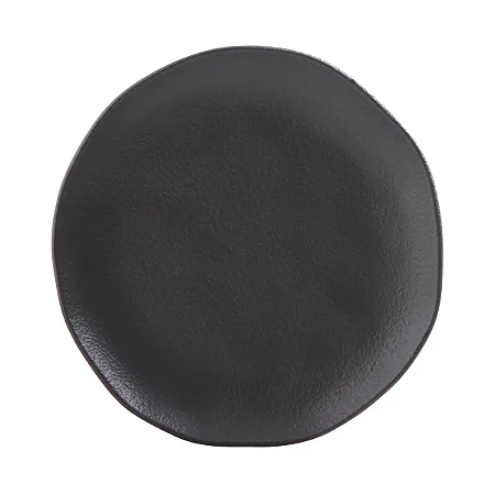 Conjunto 6 Pratos de Sobremesa Orgânico Pretto Matte Ø19,5cm - Porto Brasil
