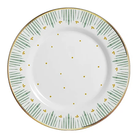 Conjunto 6 Pratos Rasos Donatella Ouro - Alleanza