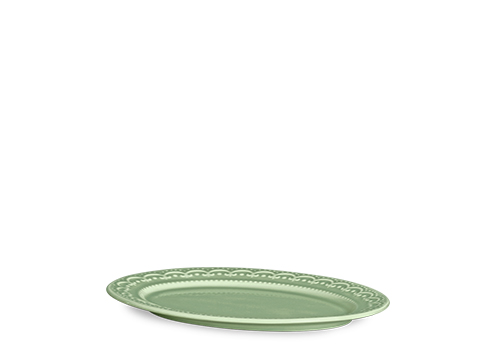 Travessa Oval Rasa Media Princess Verde Celadon - Scalla
