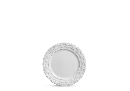 Conjunto 6 Pratos Sobremesa Princess Branco - Scalla