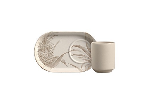 Conjunto 6 Copos C/ bandeja Pina - Scalla